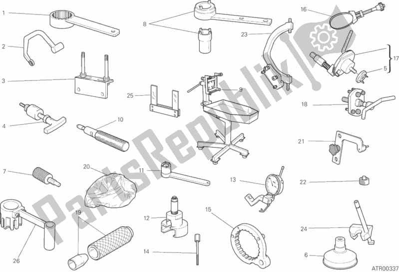 Todas as partes de Ferramentas De Serviço De Oficina, Motor do Ducati Scrambler Italia Independent USA 803 2016
